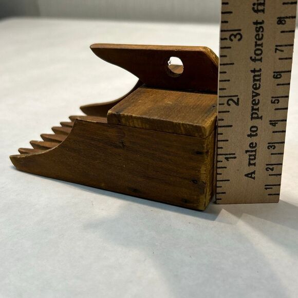 Antique Handmade Wooden Cranberry Rake Scoop Mini Small Handheld Vintage - Picture 10 of 10